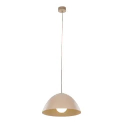 Lampa wisząca FARO sabia beżowa 1xE27 * TK Lighting Best