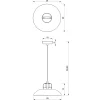 Lampa Wisząca FELIX Czarny Złoty Metalowy Klosz 1xE27 30cm * Eko-light