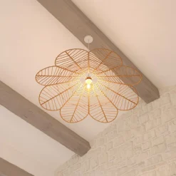 Lampa wisząca Folk beżowa 98cm * Atmosphera Online