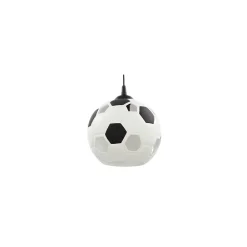 Lampa Wisząca FOOTBALL Czarny Biały Ceramiczny Klosz 1xE27 * TK Lighting Discount