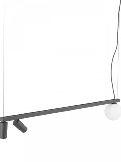 Lampa wisząca FOURTY grafitowa 2xGU10 1xG9 * Nowodvorski Online