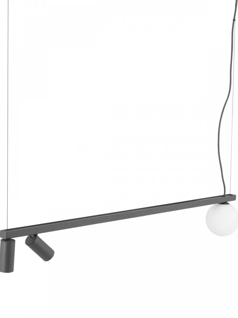 Lampa wisząca FOURTY grafitowa 2xGU10 1xG9 * Nowodvorski Online