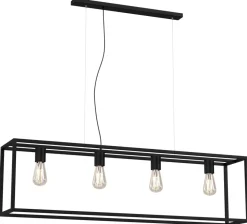 Lampa Wisząca FRAME Czarny 4xE27