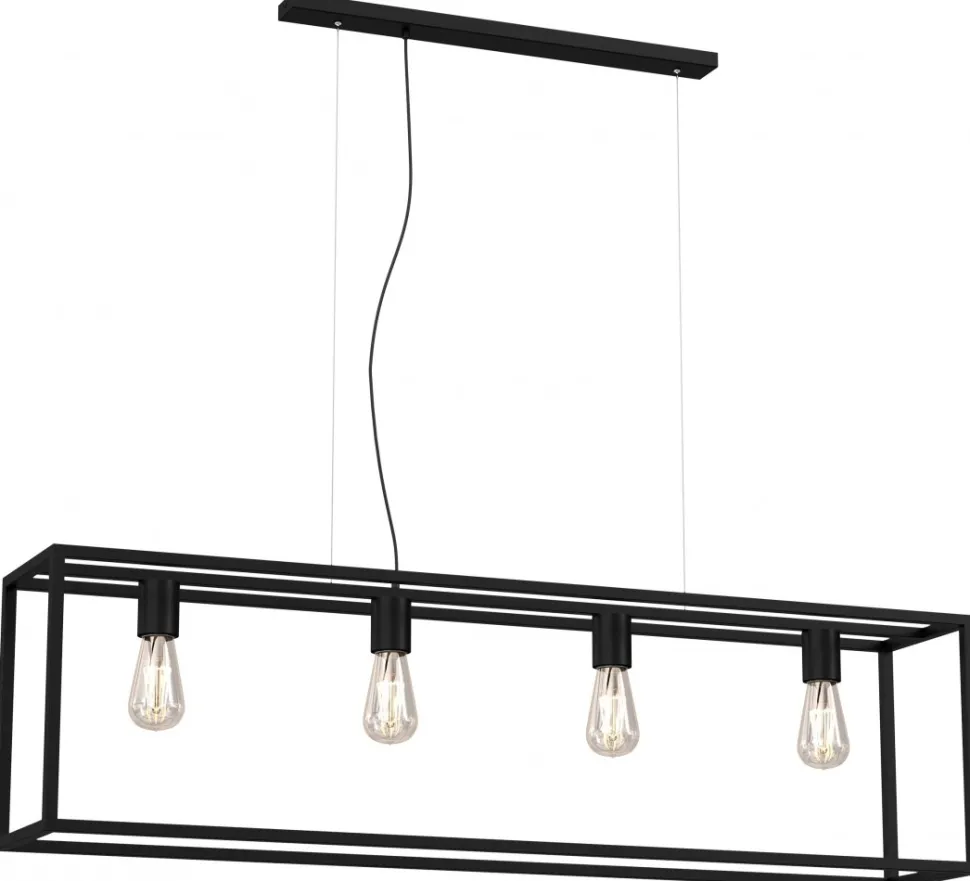 Lampa Wisząca FRAME Czarny 4xE27