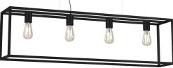Lampa Wisząca FRAME Czarny 4xE27