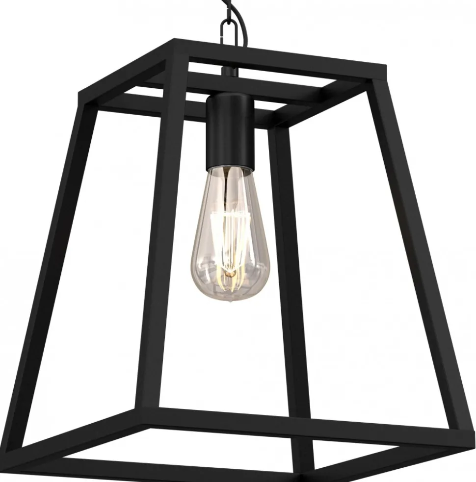 Lampa Wisząca FRAME Czarny 1xE27 30cm