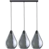 Lampa Wisząca FUENTE Czarny Grafitowy Szklane Klosze 3xE27 * TK Lighting New