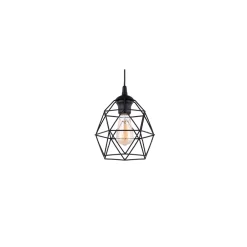Lampa Wisząca GALAXY Czarny Metalowy Klosz 1xE27 20cm K * TK Lighting Sale