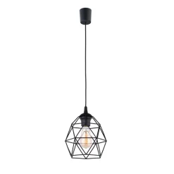 Lampa Wisząca GALAXY Czarny Metalowy Klosz 1xE27 20cm K * TK Lighting Sale