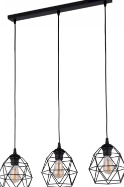 Lampa Wisząca GALAXY Czarny Metalowe Klosze 3xE27 * TK Lighting Online