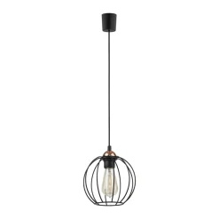 Lampa Wisząca GALAXY Czarny Metalowy Klosz 1xE27 18cm * TK Lighting Outlet