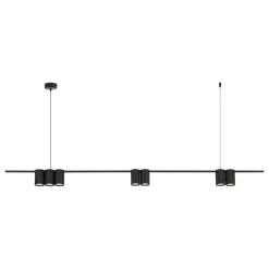 Lampa Wisząca GENESIS Listwa Czarny 7xGU10 * Eko-light New
