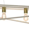 Lampa Wisząca GOTE Beżowy Złoty 4xE27 * Luminex Hot