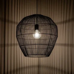 Lampa Wisząca HAITI Czarny Abażur 1x27 50cm * Nowodvorski Clearance