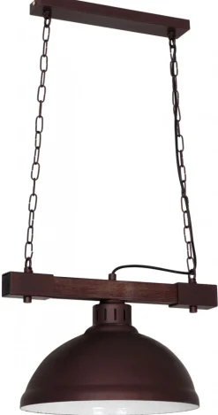 Lampa Wisząca HAKON Ciemny Brąz Metalowy Klosz 1xE27 W