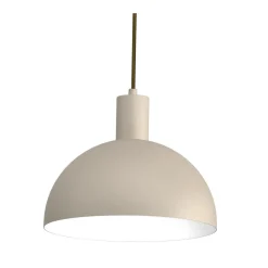 Lampa Wisząca HANDA Beżowy Biały Metalowy Klosz 3xE27 * Luminex New