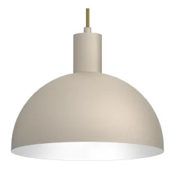 Lampa Wisząca HANDA Beżowy Biały Metalowy Klosz 1xE27 29cm