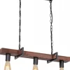 Lampa Wisząca HARD Czarny Brązowy 3xE27