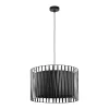 Lampa Wisząca HARMONY Czarny Abażur 3xE27 50cm * TK Lighting