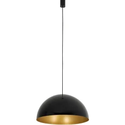 Lampa Wisząca HEMISPHERE L Czarny Złoty Metalowy Klosz 4xGX53 50cm * Nowodvorski Discount
