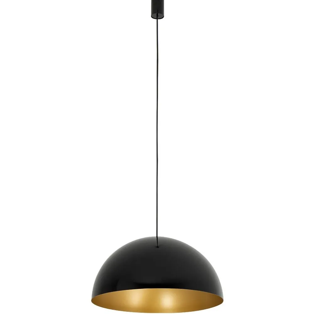 Lampa Wisząca HEMISPHERE L Czarny Złoty Metalowy Klosz 4xGX53 50cm * Nowodvorski Discount