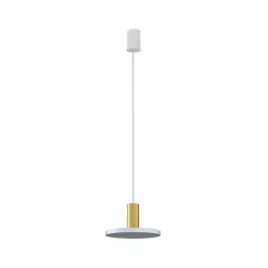 Lampa Wisząca HERMANOS B Biały Złoty 1xGU10 20cm * Nowodvorski Hot