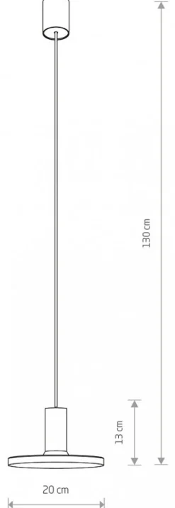 Lampa Wisząca HERMANOS B Czarny 1xGU10 20cm * Nowodvorski Sale