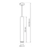 Lampa Wisząca HUDSON Biały 1xGU10 5,5cm * Eko-light