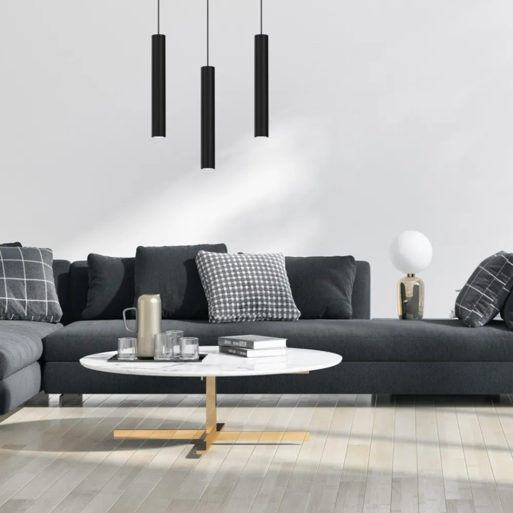 Lampa Wisząca HUDSON Czarny 3xGU10 * Eko-light Online