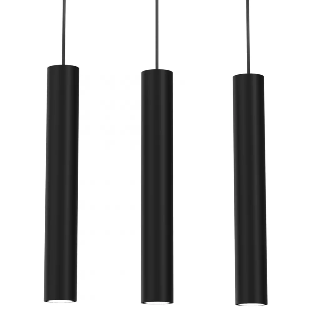 Lampa Wisząca HUDSON Czarny 3xGU10 * Eko-light Online