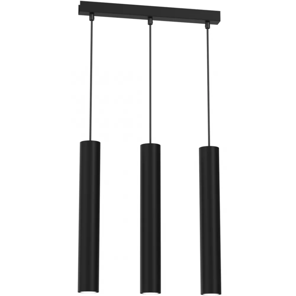 Lampa Wisząca HUDSON Czarny 3xGU10 * Eko-light Online