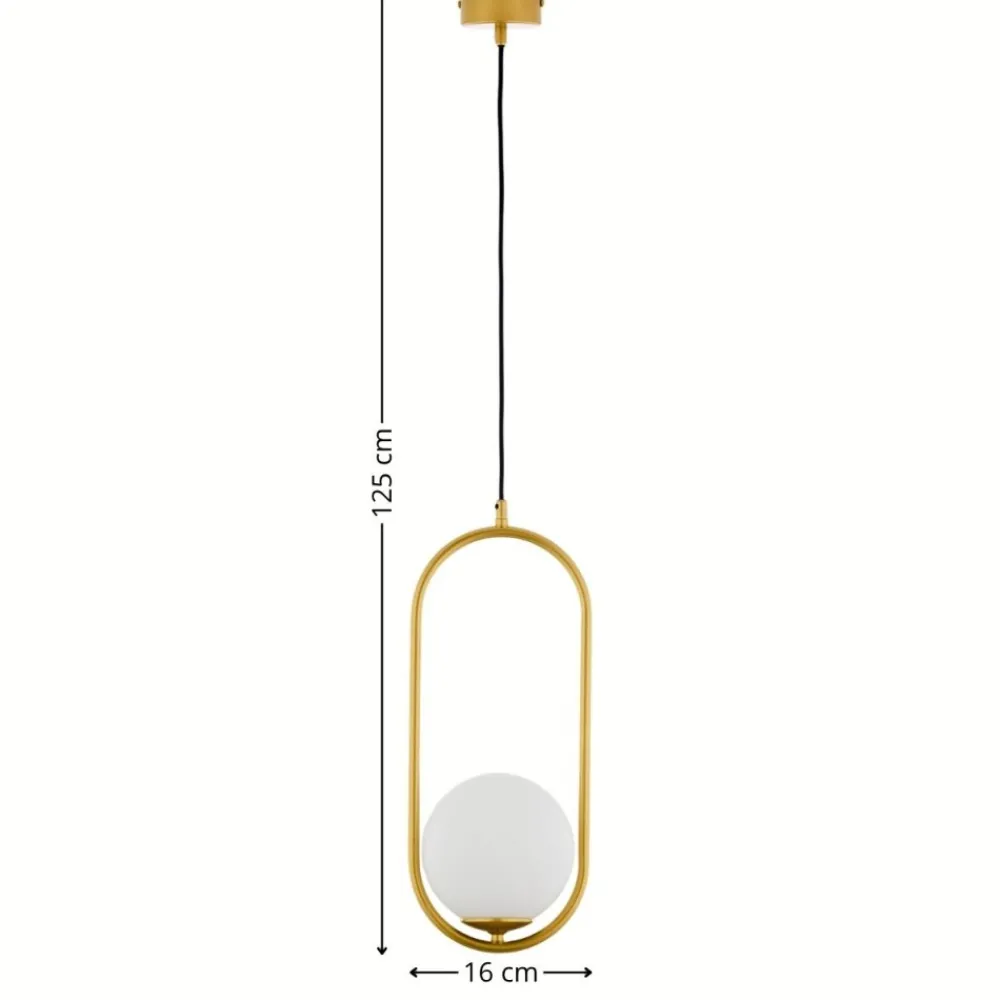 Lampa wisząca IGON złota 1xE14 * Jupiter Online