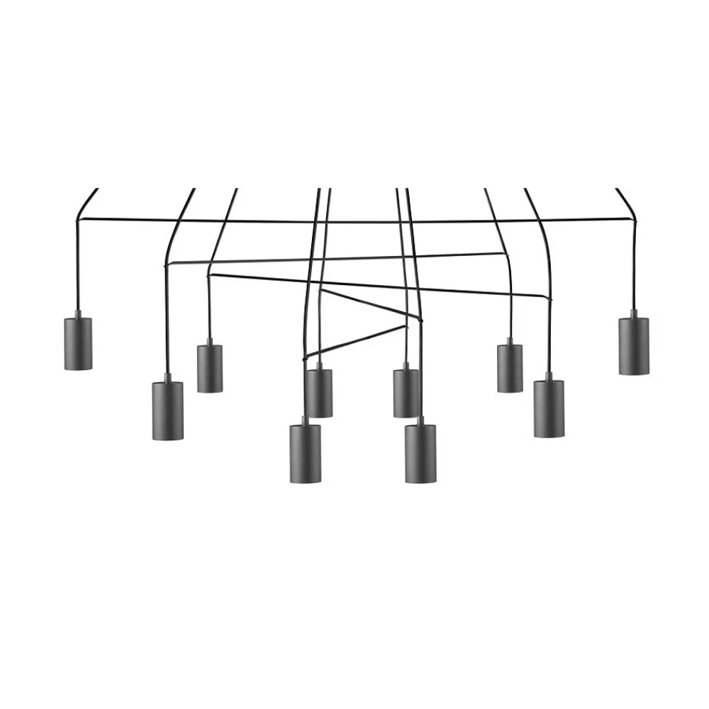 Lampa Wisząca IMBRIA Czarny 10xGU10 * Nowodvorski Online