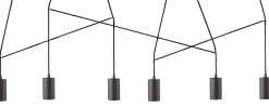 Lampa Wisząca IMBRIA Listwa Czarny 6xGU10 * Nowodvorski Sale