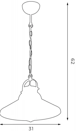 Lampa Wisząca IRON Czarny Biały Metalowy Klosz 1xE27 31cm * Luminex Best