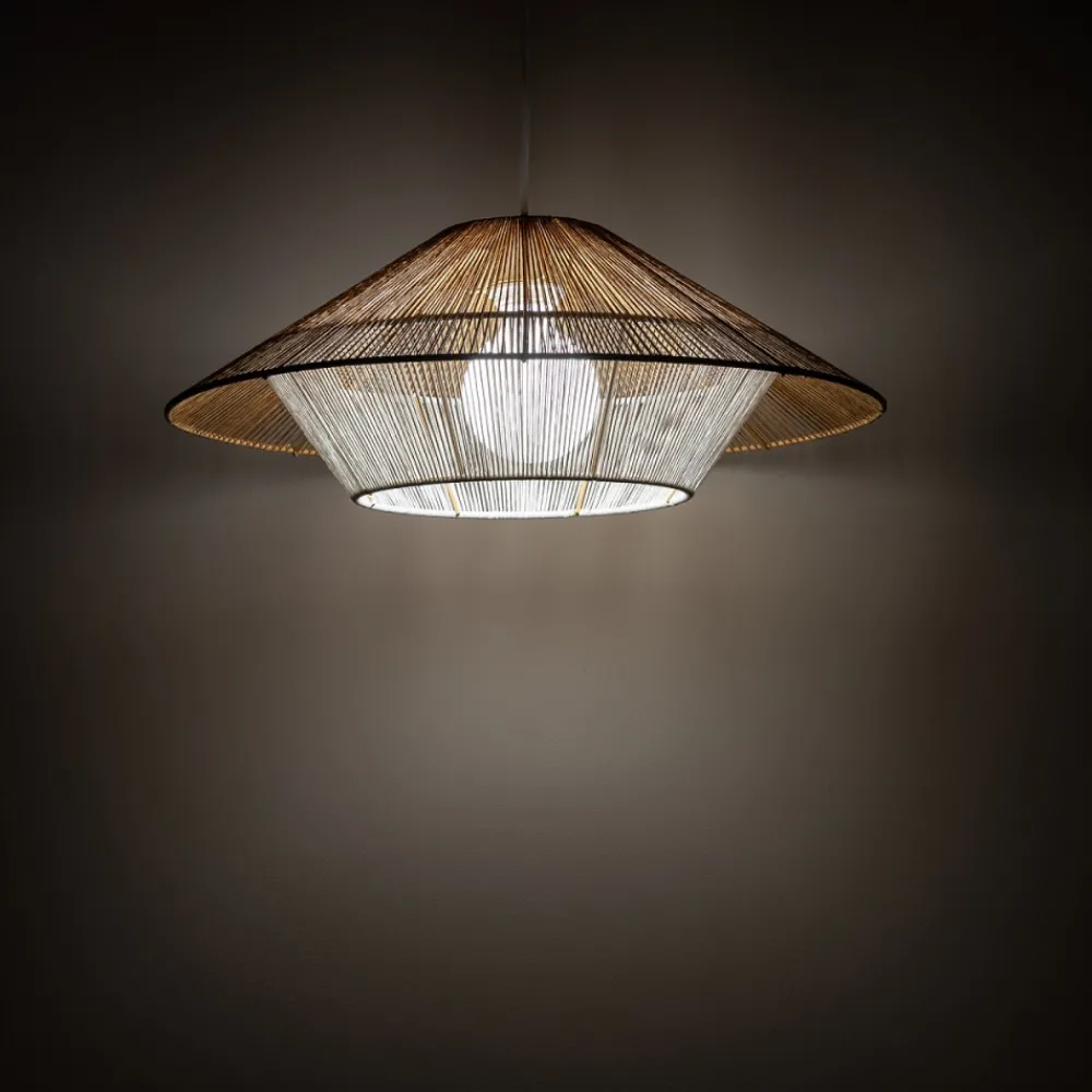 Lampa Wisząca JAPANDI Biały Brązowy 1xE27 50cm * Nowodvorski Sale