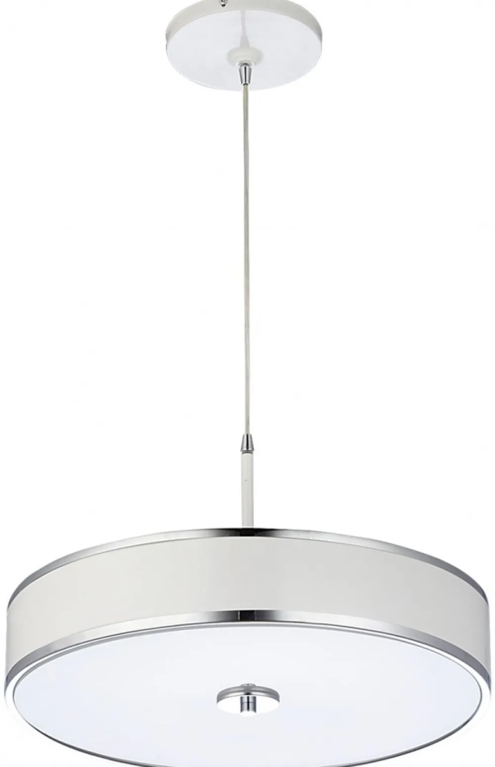 Lampa Wisząca JAZZ Biały Srebrny 5xE14 48 cm * Jupiter Discount