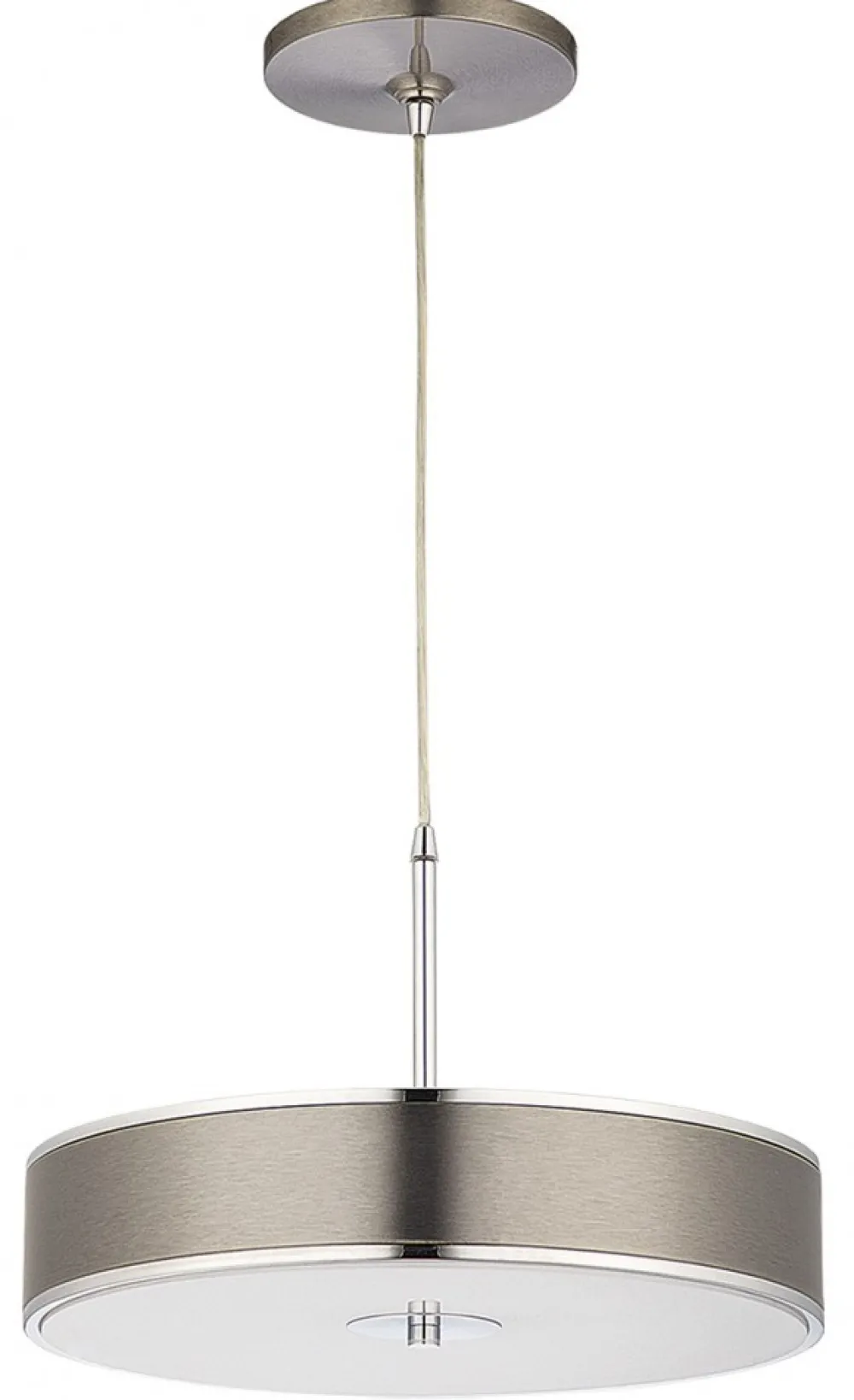 Lampa Wisząca JAZZ Srebrny Biały 3xE14 40 cm * Jupiter