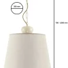 Lampa Wisząca KAMELIA Beżowy Abażur 1xE27 38 cm * Jupiter Best