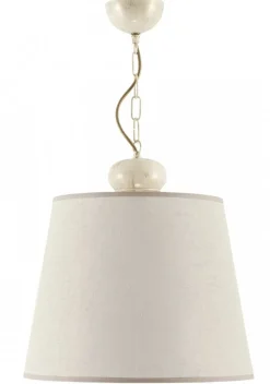 Lampa Wisząca KAMELIA Beżowy Abażur 1xE27 38 cm * Jupiter Best