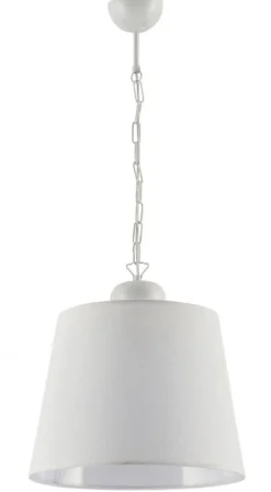 Lampa Wisząca KAMELIA Biały Abażur 1xE27 38 cm * Jupiter Sale
