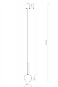 Lampa wisząca KARO klosz kula 1xG9 * Nowodvorski Clearance