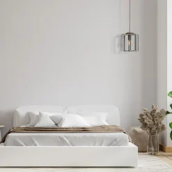 Lampa Wisząca KORTEZ Czarny Brązowy 1xE27 22cm
