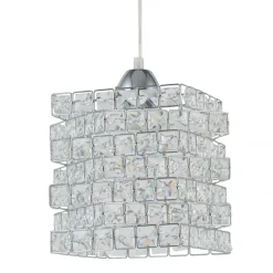 Lampa wisząca kryształowy klosz Crystal IV 1xE27 * HowHomely Clearance