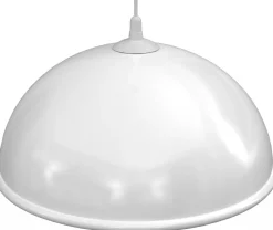 Lampa Wisząca KUCHNIA Biały Klosz z Tworzywa 1xE27 41cm * Luminex Clearance