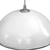 Lampa Wisząca KUCHNIA Srebrny Klosz z Tworzywa 1xE27 41cm * Luminex Clearance