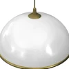 Lampa Wisząca KUCHNIA Złoty Klosz z Tworzywa 1xE27 41cm
