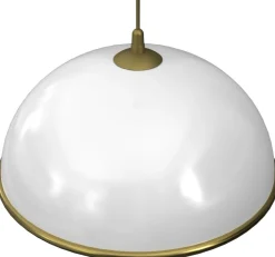 Lampa Wisząca KUCHNIA Złoty Klosz z Tworzywa 1xE27 41cm