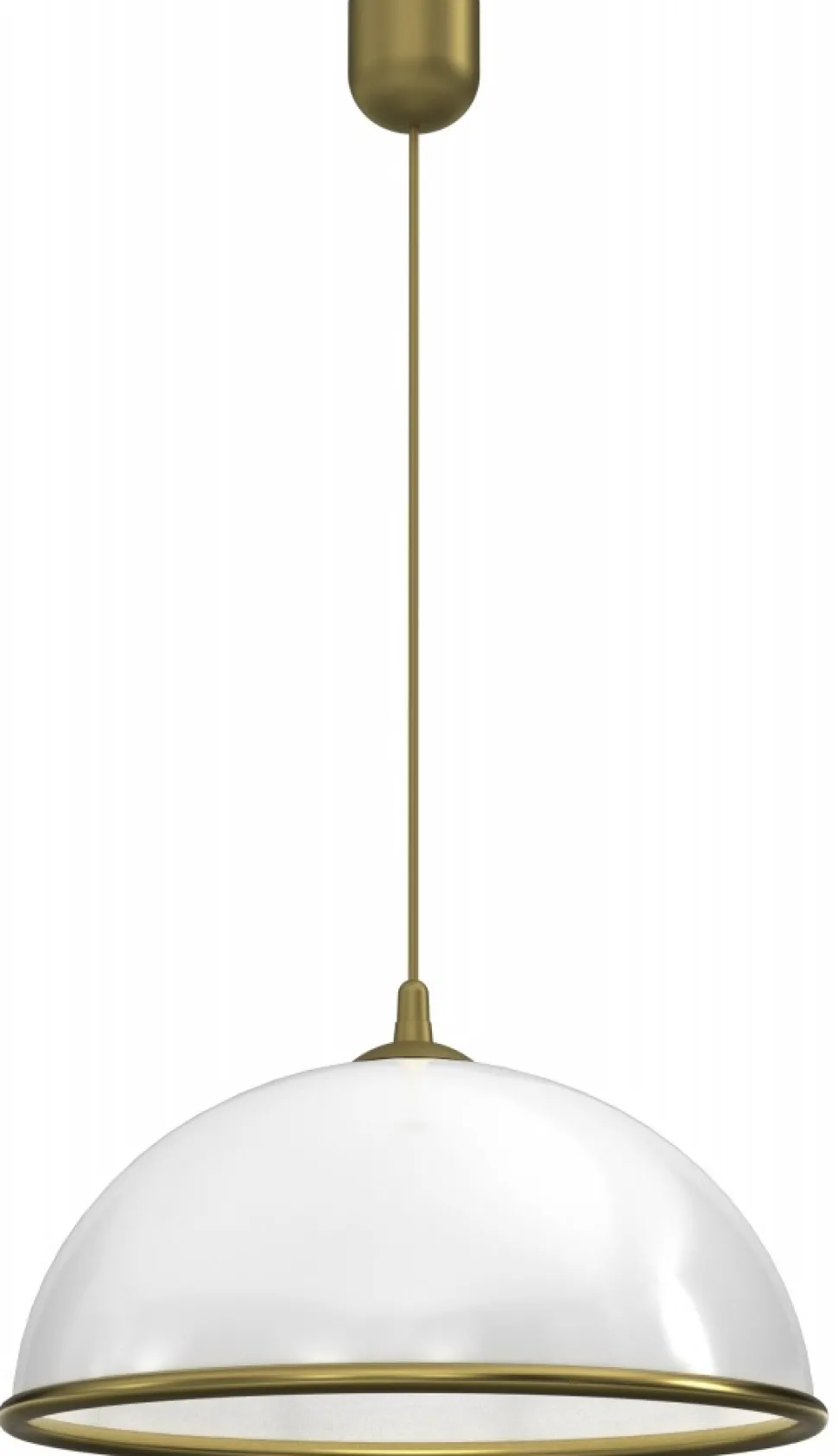 Lampa Wisząca KUCHNIA Złoty Klosz z Tworzywa 1xE27 41cm