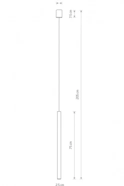 Lampa wisząca LASER 75cm złoty 1xG9 * Nowodvorski Outlet